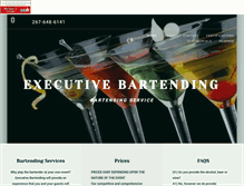 Tablet Screenshot of executivebartending.net